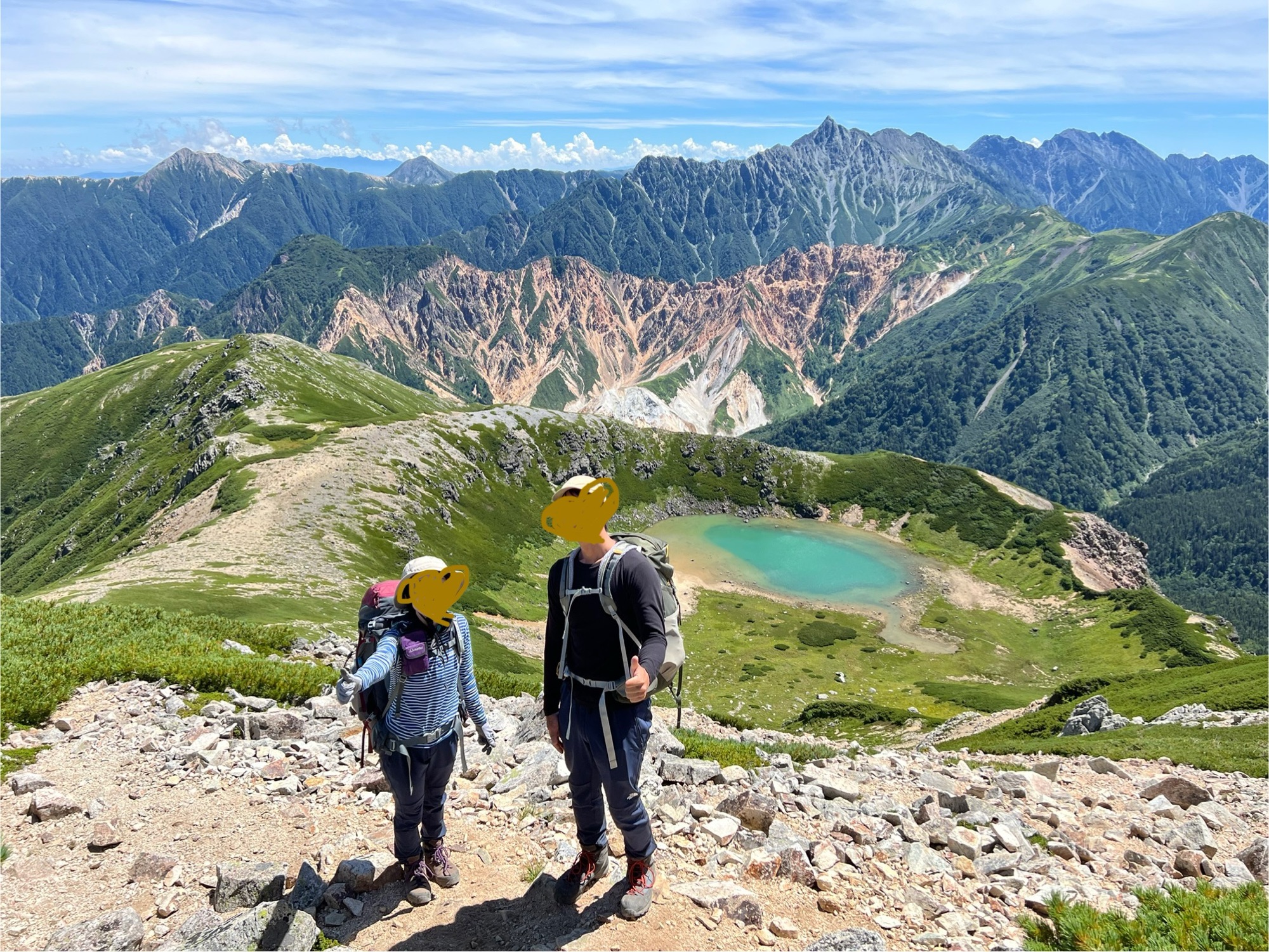 行程と鷲羽岳からの絶景